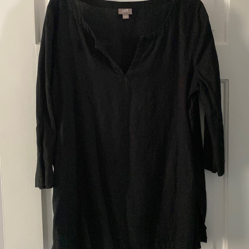 Black linen tunic